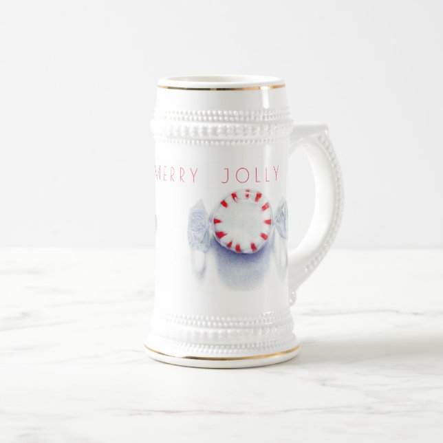 CANECA DE CERVEJA "FELIZ FELIZ JOLLY" DE PEPPERMIN (Frente Esquerda)