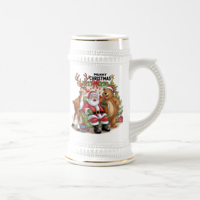Caneca De Cerveja Feliz Natal (Direita)