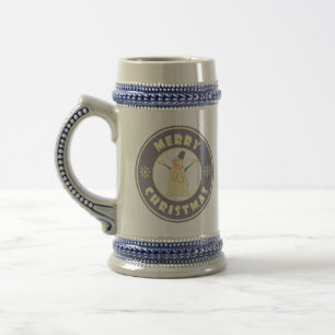 Caneca De Cerveja Feliz Natal Feliz Snowman famoso estilo de café
