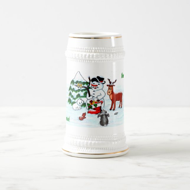Caneca De Cerveja Feliz Natal! Neve com Amigos (Centro)