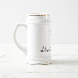 Caneca De Cerveja Festa Bridal Fênix - Presente Skyline Personalizad
