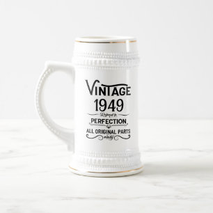 Caneca De Cerveja Festa de aniversário 75.a da safra negra personali