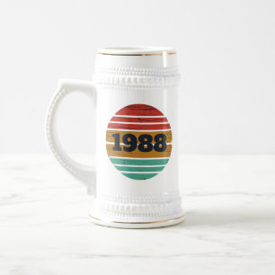 Caneca De Cerveja Festa de aniversário de 35ª safra personalizada