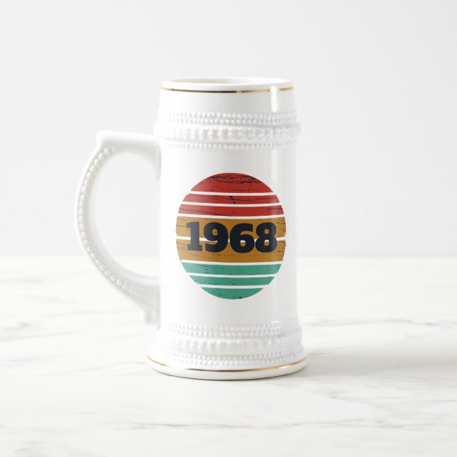 Caneca De Cerveja Festa de aniversário de 55.a safra personalizada (Esquerda)