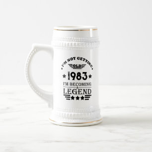 Caneca De Cerveja Festa personalizada de aniversário de 40 anos de q