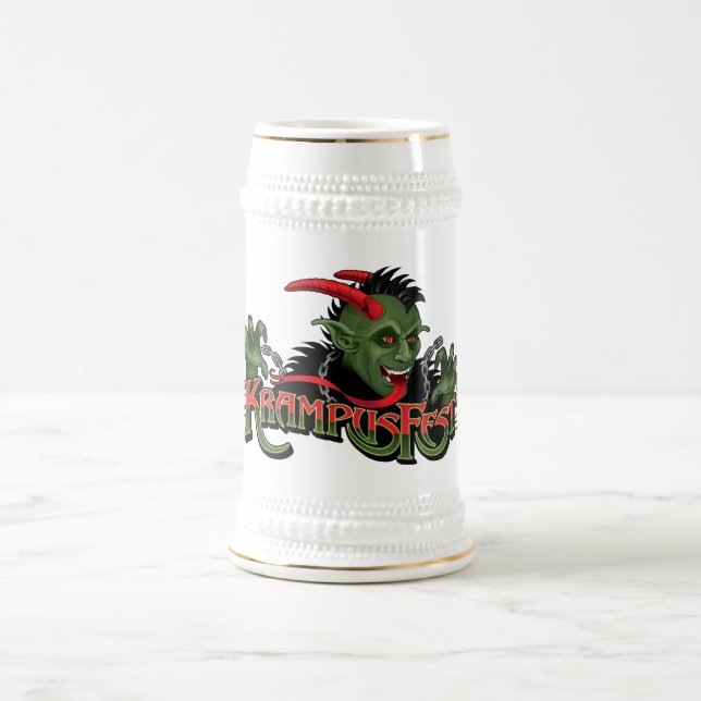 Caneca de cerveja festiva de Krampus (Centro)