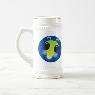 Caneca De Cerveja Figura de desenho animado com inseto brilhante ver