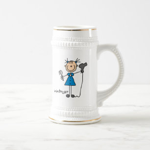 Caneca De Cerveja Figura de Pauquinho Cabeleireira