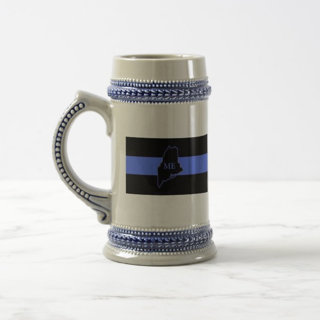 Caneca de cerveja fina de Maine Blue Line (Esquerda)