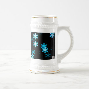 Caneca De Cerveja Flocos de Neve de Natal Mágicos