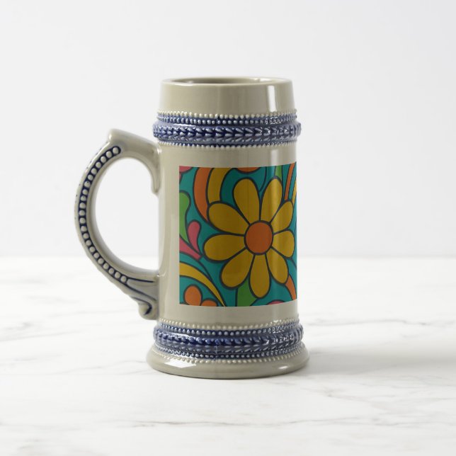 CANECA DE CERVEJA " FLORAL CAFÉ MUG" (Esquerda)