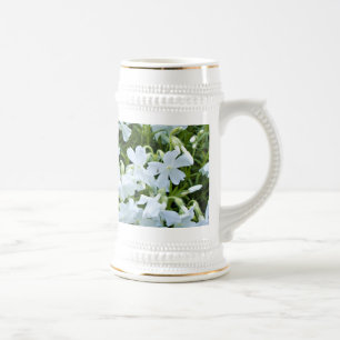 Caneca De Cerveja Flores brancas em cascata