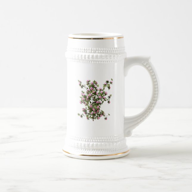 Caneca De Cerveja Flores de Rododendro (Direita)