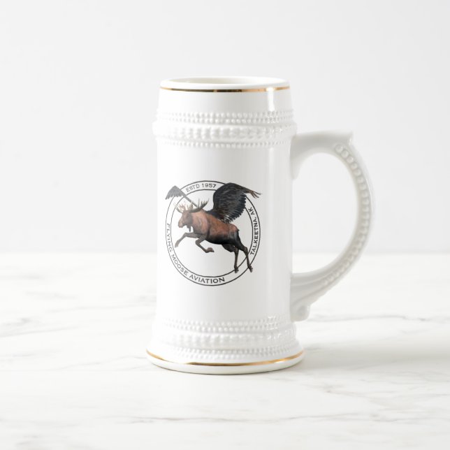 Caneca De Cerveja Flying Moose Aviation (Direita)