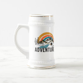 Caneca De Cerveja Fora/Camping Beer Mug para Amantes Adventure