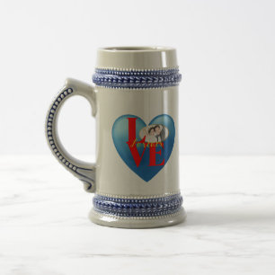 Caneca De Cerveja Forever Love" (Mug de Fotografia Personalizada)