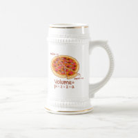Fórmula matemática = Pi*z*z*a do volume da pizza