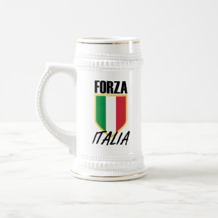 Caneca De Cerveja Forza Itália Flag Soccer
