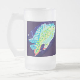 Caneca de Cerveja fosco: Peixes Tropicais