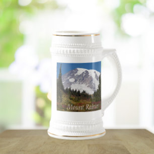 Caneca De Cerveja Foto do Monte Rainier Majestoso