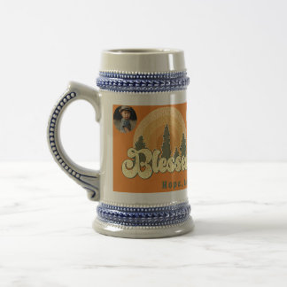 Caneca De Cerveja Foto personalizada "abençoada"