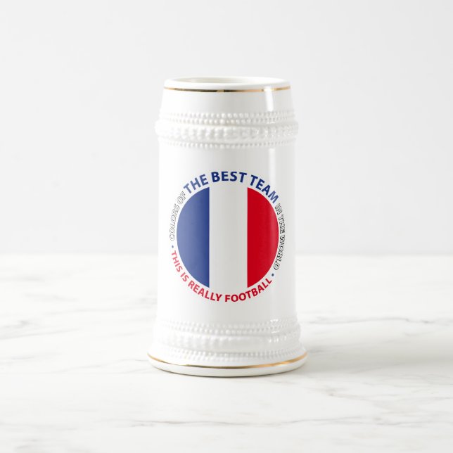 Caneca De Cerveja France Frankreich Art Shield (Centro)