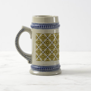 Caneca De Cerveja fundo de padrão uniforme thai ikat