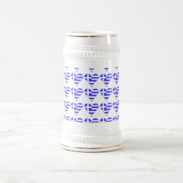 Caneca De Cerveja Funky Gregory Flag Heart