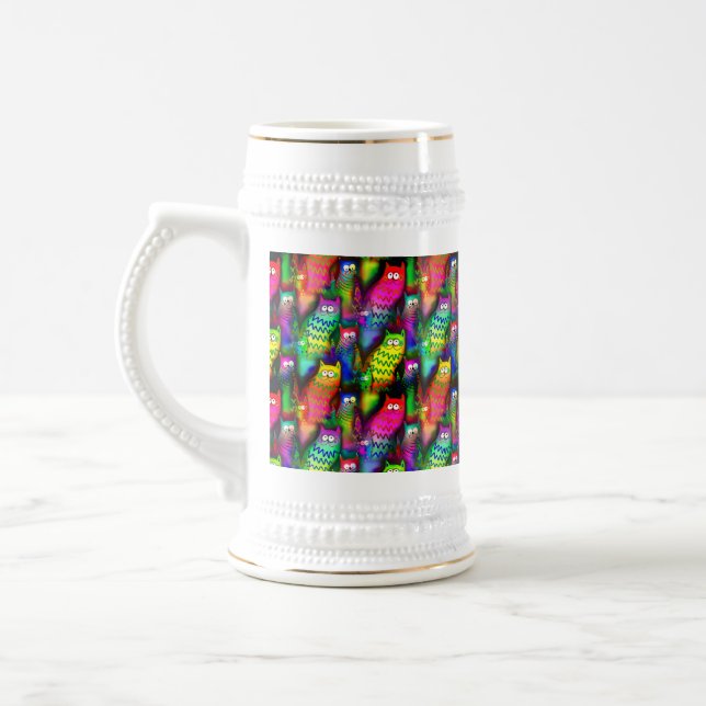 Caneca De Cerveja Funny Cats Pattern-54578 (Esquerda)