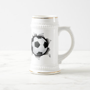 Caneca De Cerveja futebol através da folha de metal