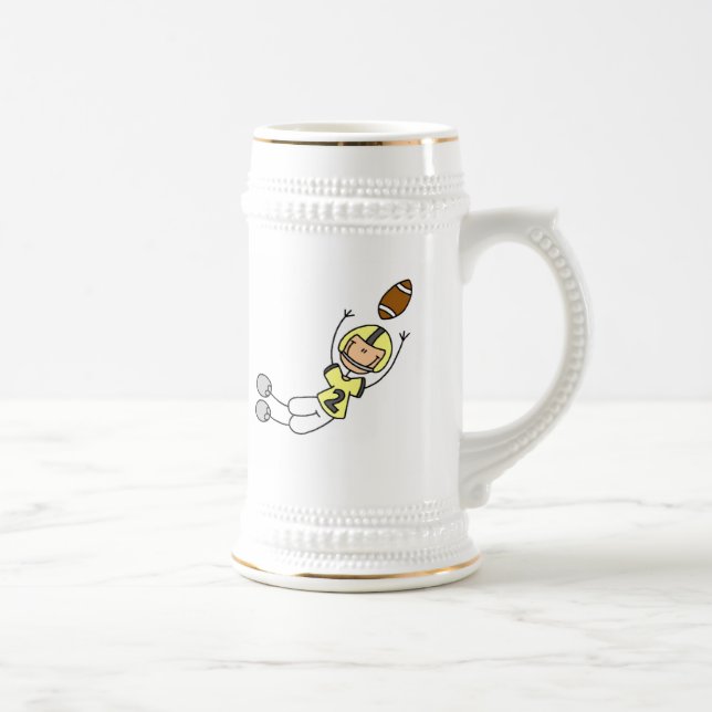 Caneca De Cerveja Futebol de Boneco Amarelo (Direita)