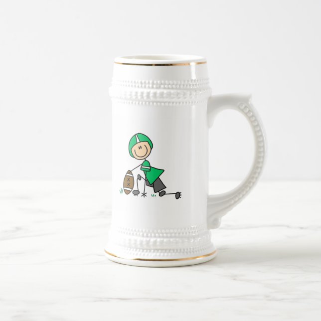 Caneca De Cerveja Futebol de Boneco Verde (Direita)