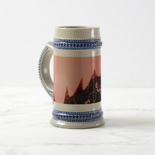 Caneca De Cerveja futurista de fantasia vermelha