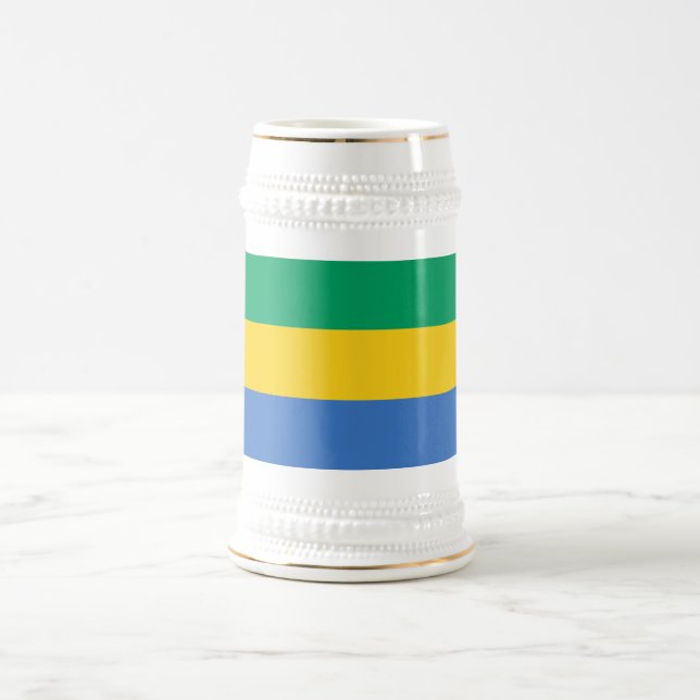 Caneca De Cerveja Gabão Flag (Centro)