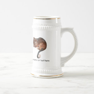 Caneca De Cerveja Gambá bonito do Ringtail do bebê