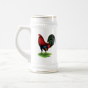 Caneca De Cerveja Gamecock: Vermelho escuro