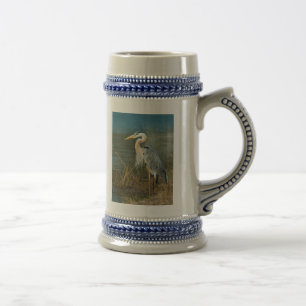 Caneca De Cerveja Garça-real de grande azul