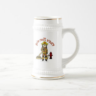 Caneca De Cerveja Garota Bombeiro