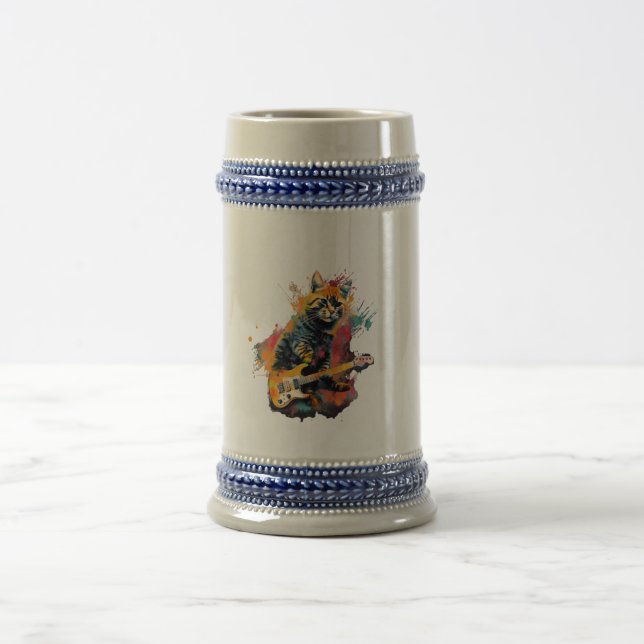Caneca De Cerveja gato bonito rola design (Centro)