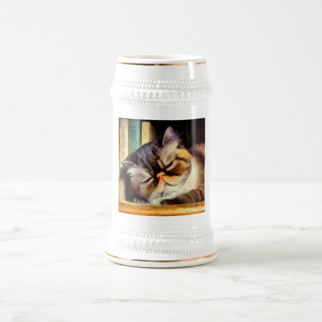 Caneca De Cerveja Gato de Shorthair Exótico (Centro)