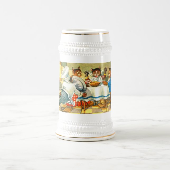 Caneca De Cerveja Gatos jantados (Centro)