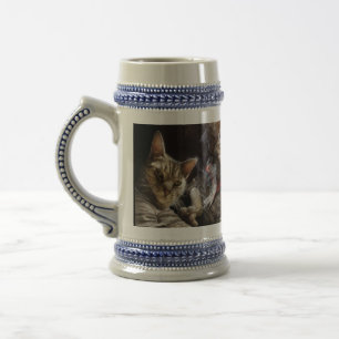 Caneca De Cerveja Gatos jogando pôquer