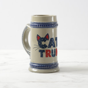 Caneca De Cerveja Gatos para Trump Mug 2024