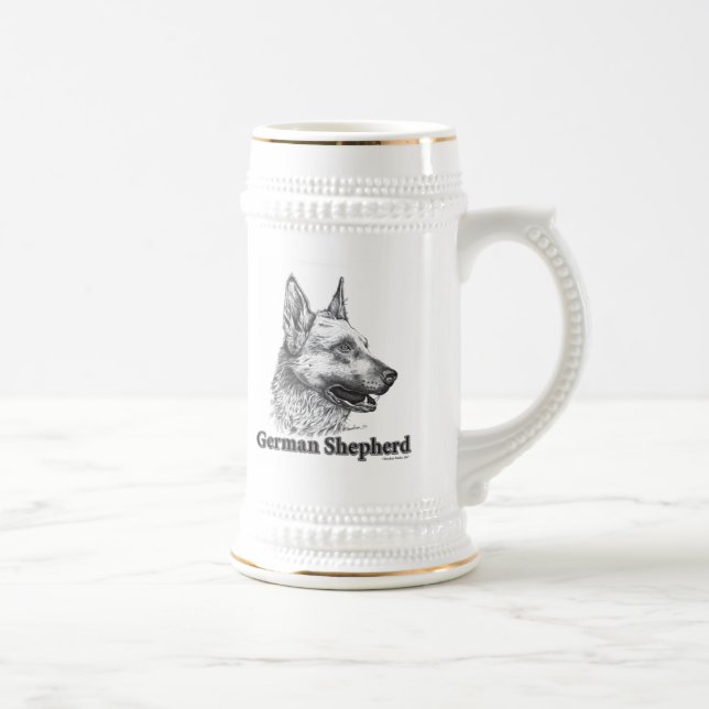 Caneca De Cerveja German shepherd (Direita)