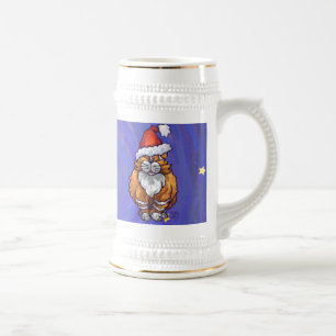 Caneca De Cerveja Ginger Cat Natal