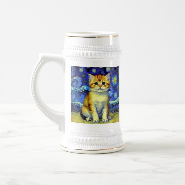 Caneca De Cerveja Góh Góh Frio Cote Starry Night Van Gogh (Esquerda)