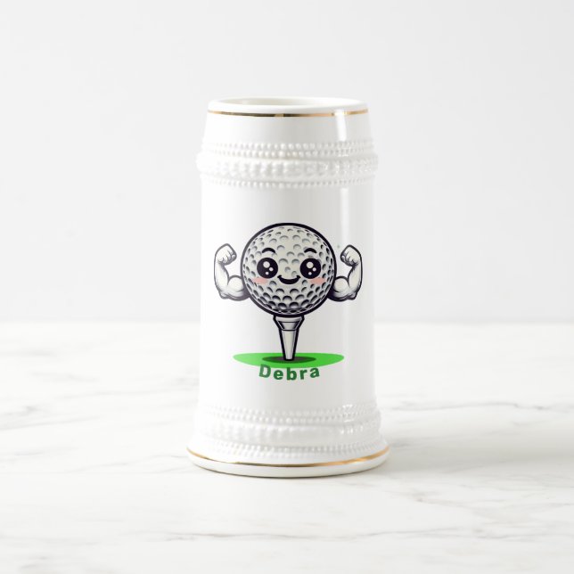 Caneca de Cerveja Golf Strong | Para Homens e Mulh (Centro)