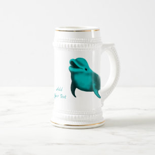 Caneca De Cerveja Golfinho Sortudo - Adicione seu texto