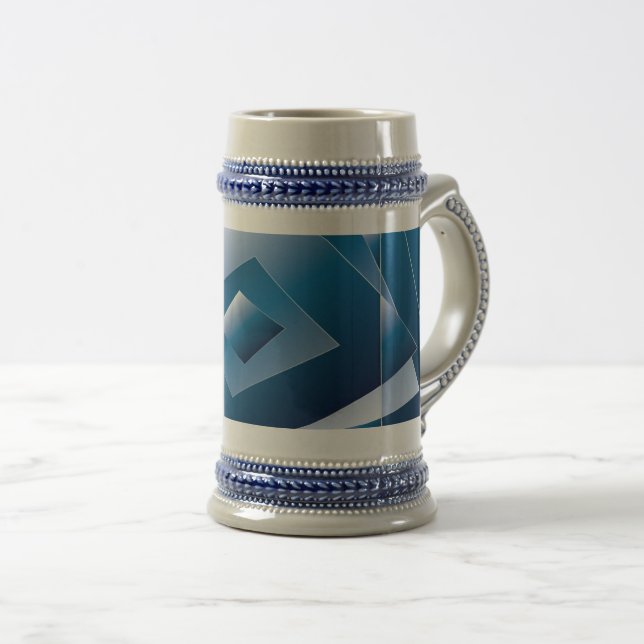 Caneca De Cerveja gradiente azul 1 (Frente Esquerda)