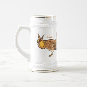 Caneca De Cerveja Grande ilustração de desenho animado de frango pra